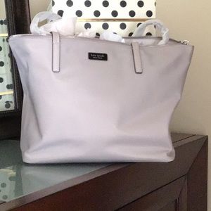 Kate spade light gray tote brand new